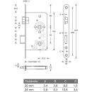 Objektschloss K3 WC FR 60/20 rd ed rs