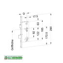 WINKHAUS Einsteckschloss T-ESS-U24185/34 92/8 MC - FachP5401