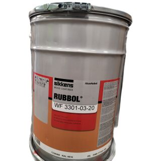 SIKKENS RUBBOL® WF 3301-03-20 RAL9016 Verkehrsweiß Seidenmatt 20 Ltr