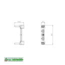 SIEGENIA Axerlager Scherenlager KF-D6X24 DH TS K100 Weiss FachP5408