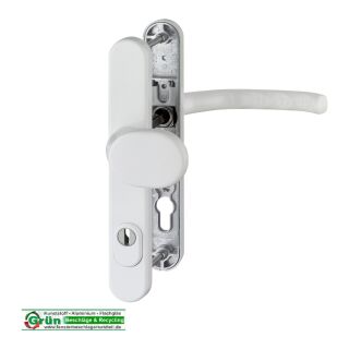 HOPPE Schutz-Wechselgarnitur Alsace mit Schmalschild - Ziehschutz RAL9016 Weiß Raum9W4R2/1