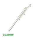 SCHÜCO HS Griff Hebeschiebetürgriff für aussen mit PZ, Ral9006 Silber incl Vierkanstift 10 mm und Schrauben FachP3504