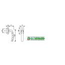 HOPPE DK Griff Fenstergriff Secustik 0530/US952/F1 silber HB11/103