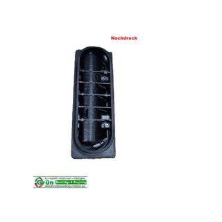 Kunststoff Griff Küchenschrank schwarz 110x40mm Nachdruck