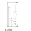 SIEGENIA Getriebe konstant TS GK875 1690mm FFH 1700-2000mm
