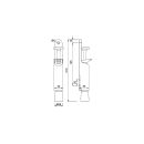 KWS Türfeststeller 1034.72 weiss RAL 9016  Gummi...