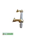 Stoßgriff Stil - Vintage Poliert Messing Gold/Weiss 001002033011003