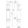 KWS Türfeststeller 1081.02  silberfarbig gebrannt    Gummi schwarz Hub 30 mm VKW8R3/7