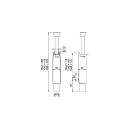 KWS Türfeststeller 1045.71 weiss RAL 9016    Gummi...