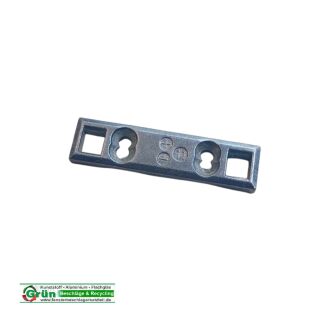 WINKHAUS Riegelblech Schließblech für Kantenriegel 60 x 15mm, Stärke 6mm, + - 11 FachX1054