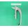 FENSTERGRIFF silber, länge zunge27mm,bohrzapfen12mm,rosetten länge 104mm,Lochabstand 45mm Fach06R01/2