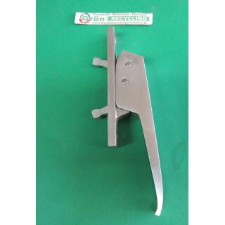 FENSTERGRIFF silber, länge zunge17 mm,rosetten länge 118 mm,Lochabstand 98 mm Fach06R01/4