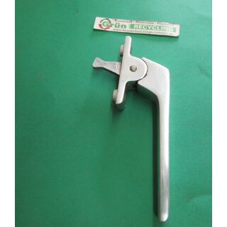 FENSTERGRIFF silber, länge zunge 27 mm,rosetten länge 65 mm,Lochabstand 45 mm Fach06R01/6