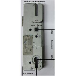 FUHR Mulitsafe Hauptschlosskasten 855R Dorn 65 mm 92 mm Entfernung 8 /10mm Nuß gegenläufig 07H2/SARI VKW6/21