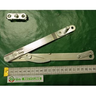 SIEGENIA Kippflügelschere Kurz KSP-1 links mit Anschraubplatte FachX2550