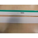 1 VE= 10 Stück Flachleiste Abdeckleiste weiß selbstklebend Schaumstoffrücken Länge 1000 mm  Breite 50 mm  2,5 mm dick mit Lippe  ####1 1VE 10 Stück ######