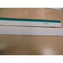 1 VE= 10 Stück Flachleiste Abdeckleiste weiß selbstklebend Schaumstoffrücken Länge 1000 mm  Breite 50 mm  2,5 mm dick mit Lippe  ####1 1VE 10 Stück ######