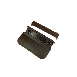 Hoppe Balkontürgriff K435, 70x45mm Kunststoff graubraun matt SchrankP298/1