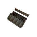 Hoppe Balkontürgriff K435, 70x45mm Kunststoff graubraun matt SchrankP298/1