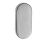 EDI Dieckmann Rahmen-Cliprosette Nr.813/6 ARES, oval, 6mm, blind, Alu F1 Silber VKW3/084