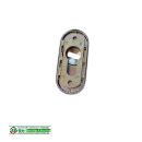 Schieberosette  oval mit Ziehschutz 74,5 x 33mm -...